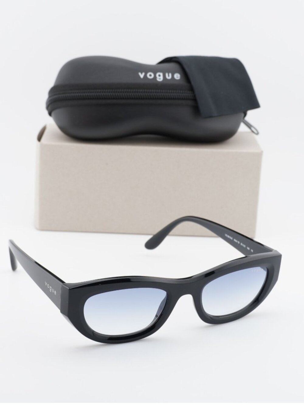 Vogue VO5616S W44/19 Rectangle Sunglasses – Black / Blue Gradient
